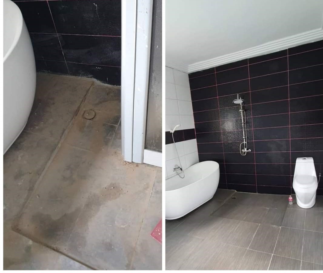 salle de bain sale / salle de bain propre